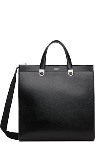 Ferragamo: ブラック Trading トートバッグ | SSENSE 日本