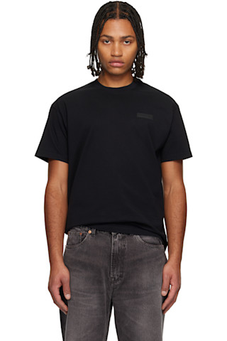 Givenchy: ブラック 'GIVENCHY' Patch Tシャツ | SSENSE 日本