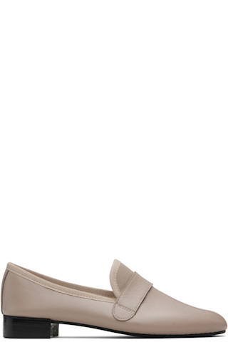 【関税込み】Repetto トープ Michael ラバーソール ローファー Repetto: トープ Michael ラバーソール ローファー | SSENSE 日本