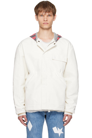 stefan cooke 22ss キルティングボンバージャケット ホワイト 252300M180000_1.jpg