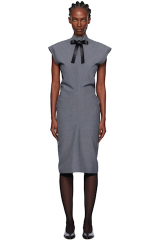 ワンピース Chuchu pleats ribbon dress gray Andmary Chuchu pleats ribbon dress グレー andmary Chuchu pleats