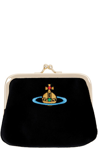Vivienne Westwood: ブラック Frame コインケース | SSENSE 日本