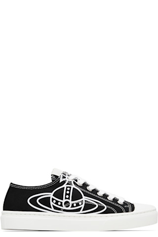 Black Plimsoll Low Top 2.0 Sneakers by Vivienne Westwood on Sale