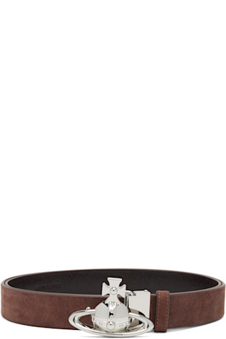 Vivienne Westwoodのブラウン Orb バックルベルトがセール中