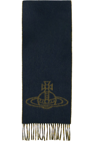 SINGLE ORB DOUBLE マフラー リバーシブルで＜VivienneWestwood＞SINGLE ORB DOUBLE マフラー