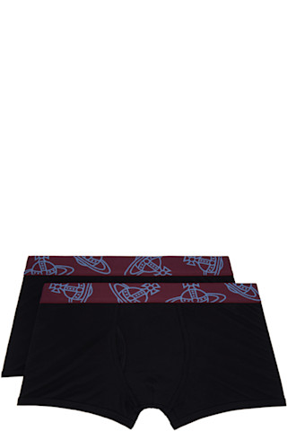 Vivienne Westwood ボクサーパンツ XL 2パック Two-Pack Black Band Boxer Briefs by Vivienne Westwood on Sale
