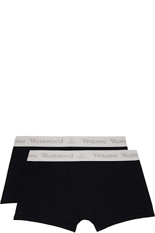 Vivienne Westwoodのブラック Band ボクサーブリーフ 2枚セットがセール中