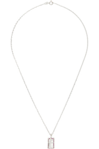 【関税込み】The Ouze Diamond Ruby Facet ネックレス The Ouze: Ruby Facet Ingot ネックレス | SSENSE 日本