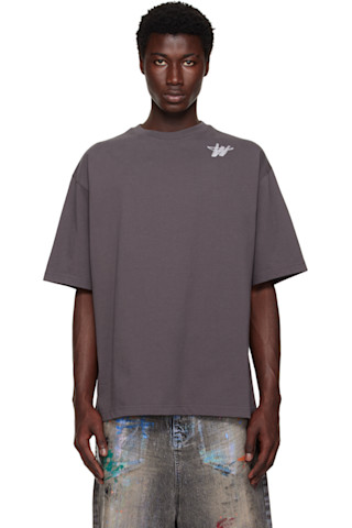 We11doneのグレー 'WD' Logo Tシャツがセール中