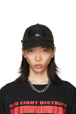 ALEXANDER DIGENOVA: Black Duct Tape Cap | SSENSE