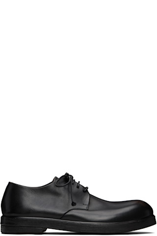 Marsèll: ブラック Zucca Zeppa ダービー | SSENSE 日本