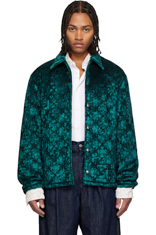 Dries Van Notenのネイビー ベルベット ジャケットがセール中