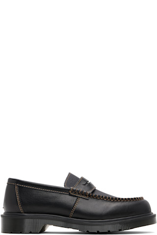 Martens: Black Penton Loafers SSENSE