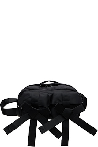 Simone Rocha ブラックボディバッグ SimoneRocha/ ブラック Classic Bow クロスボディバッグ (Simone Rocha