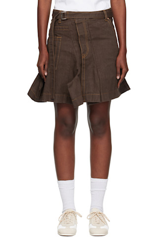 sacai ブラウンタイトスカート sacai ブラウンタイトスカート sacai ブラウンタイトスカート