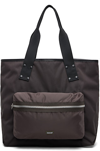 Brown Pocket Large Tote by sacai on Sale