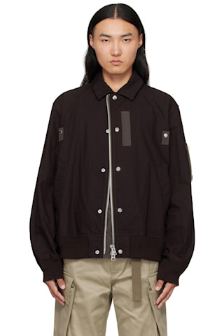 america　sacai ブラウン ジャケット america様専用 sacai ブラウン ジャケット - メルカリ