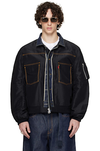 sacai: ブラック＆インディゴ Levi