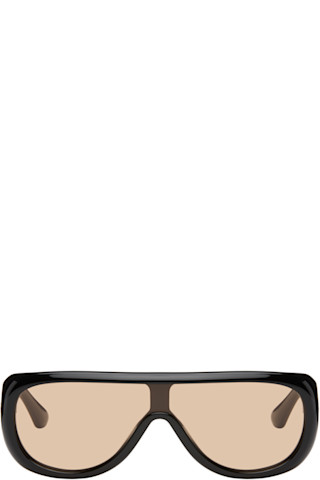 【関税込み】Port Tanger SSENSE限定 ブラック Sayf サングラス Port Tanger: SSENSE Exclusive Black Sayf Sunglasses | SSENSE