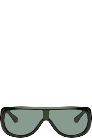 【関税込み】Port Tanger SSENSE限定 グリーン Sayf サングラス Port Tanger: SSENSE Exclusive Green Sayf Sunglasses | SSENSE