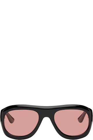 【関税込み】Port Tanger ブラック Zia サングラス Port Tanger: Black Zia Sunglasses | SSENSE