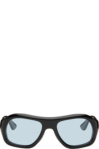 【関税込み】Port Tanger SSENSE限定 ブラック Sayf サングラス Port Tanger: ブラック Gray サングラス | SSENSE 日本