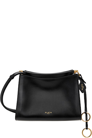 ショルダーバッグ・ポシェット ALAIA LE CLICK SMALL SQUARE BAG IN CALFSKIN ALAÏA: Black 'Le Click' Small Square Bag | SSENSE Canada
