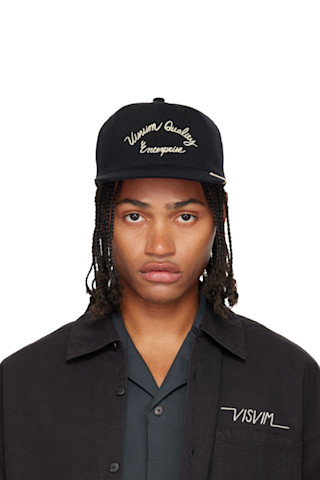 visvim: ブラック Excelsior II キャップ | SSENSE 日本