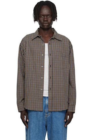 トップス Mfpen executive shirt beige S mfpen Executive Shirt - Beige Structure Check | Garmentory