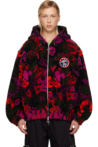 Multicolor Engine Party Oversized Fleece Hoodie by Chopova Lowena