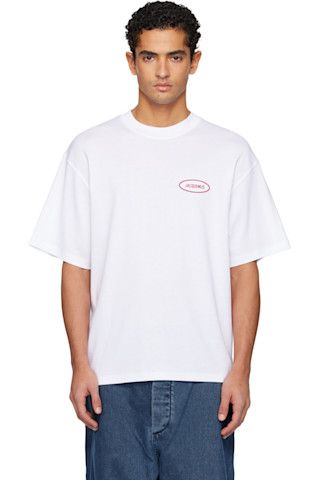 JACQUEMUS: ホワイト La Croisière 'The Stazione' Tシャツ | SSENSE 日本