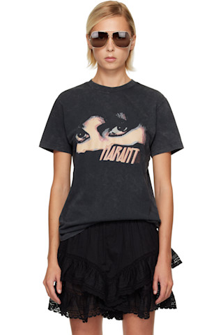 Black Zoeline T-shirt by Isabel Marant Etoile on Sale