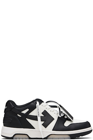 ma-ro　Off-White Out of Office ブラック Off-White: ホワイト＆ブラック Out Of Office カーフレザー