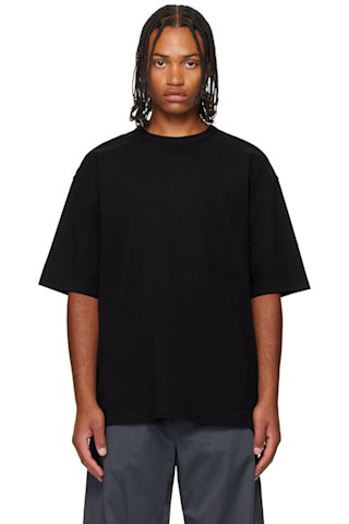 LEMAIRE: ブラック ボクシー 半袖Tシャツ | SSENSE 日本