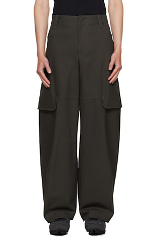 新品 Sage Nation 25fw index cargo trousers SAGE NATION: Gray Index Cargo Pants | SSENSE