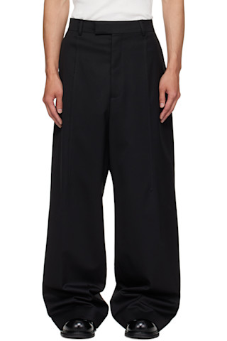 VETEMENTSのブラック Cut バギー テーラードパンツがセール中