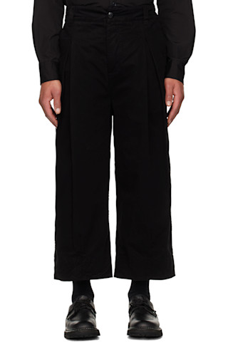 Black 'The Etcher' Trousers by Toogood on Sale