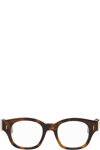 【関税込み】LOEWE ブラウン アナグラム メガネ LOEWE: Brown Anagram Glasses | SSENSE