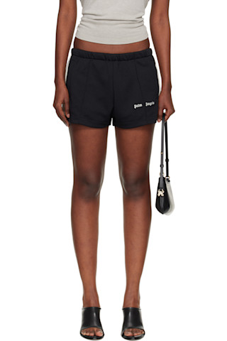 palm Angels ブラックショートパンツ S Palm Angelsのブラック クラシック ロゴ トラック ショートパンツが