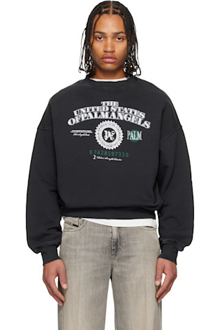 Palm Angelsのブラック Dollar Loose クルーネック スウェットシャツが