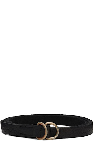 Guidi: Black Bison Belt | SSENSE Canada