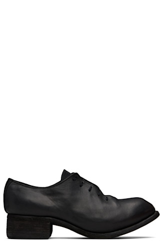 Guidi: Black PL10L Oxfords | SSENSE