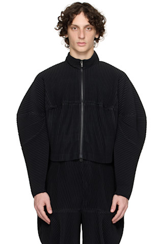 ジャケット・アウター HOMME PLISSE KINETIC SCULPTURE KINETIC SCULPTURE Jacket Black – ISSEY MIYAKE EU