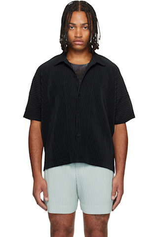 HOMME PLISSÉ ISSEY MIYAKE: Black Monthly Color July Shirt | SSENSE