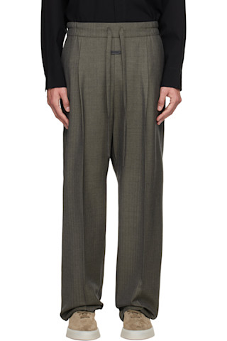 Fear of God: グレー バージンウール ドローストリング ストレート