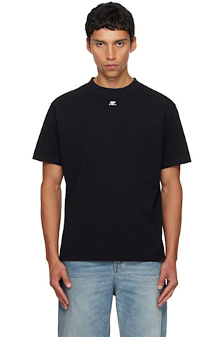 Black Oversized T-shirt by Courrèges on Sale