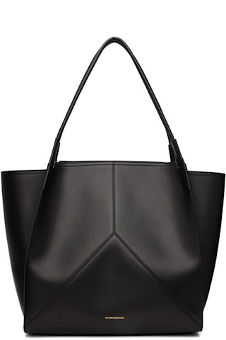 Victoria Beckham: Black 'Victoria' Soft Leather Tote