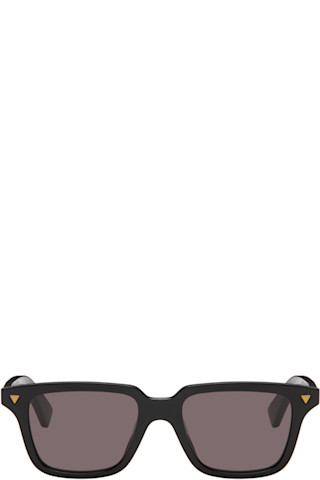 Bottega Veneta: Black BV1363S Sunglasses | SSENSE