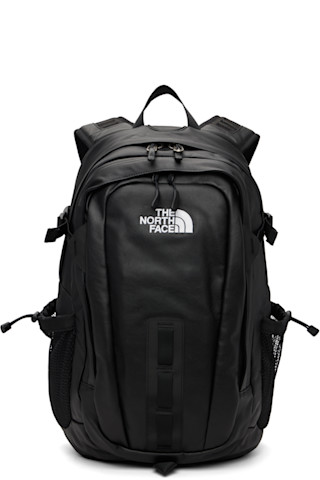 The North Face: Black 'Leather Pack' Hot Shot Backpack | SSENSE