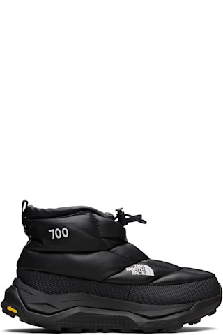 The North Face: ブラック Leather Pack Hybrid ブーツ | SSENSE 日本
